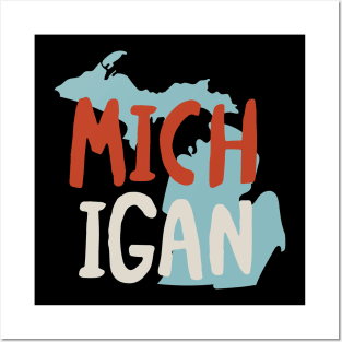 State of Michigan Posters and Art